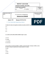 Logique Sujet Aout 2021 2