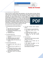 Matematica Discreta - PropuestosTablas de Verdad UNH