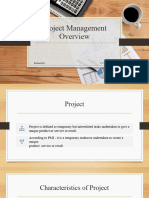 Project Management Overview