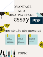 Advantages and Disadvantages