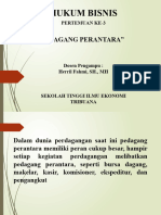 Persentase Perantara Perdagangan