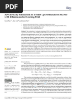 3D Unsteady Simulation of A Scale-Up Methanation R