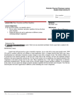 SAS5 - Physical Pharmacy (Phase Transitions and Phase Equilibria)