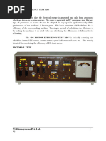 DC Motor Efficiency Test Rig - New