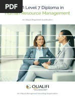 Level 7 Diploma in Human Resource Management