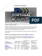 What Is Portugal's Rank in The OECD?