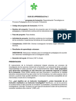 Orientar Investigación Formativa Según Referentes Técnicos.