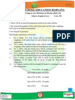 Board of School Education Haryana: Syllabus and Chapter Wise Division of Marks (2024-25)