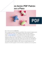 Amigurumi Avion PDF Patron Gratis Paso A Paso