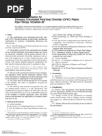 ASTM F437 Standard Specification For Threaded Chlorinated Poly (Vinyl Chloride) (CPVC) Plastic Pipe Fittings, Schedule 80 - 1-13-06