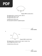 Area of Sector and Length of Arc