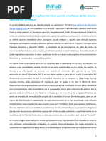 La ESI para Repensar El Campo de Las Ciencias Naturales - 1 - INFD