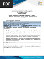 Guía de Actividades y Rúbrica de Evaluación - Unidad 2 - Tarea 3 - Sistemas de Ecuaciones Lineales, Rectas, Plano 2022-1604