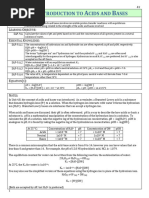 8.1 Introduction To Acids and Bases Student