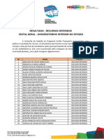 Resultado Recurso Deferido Edital Geral