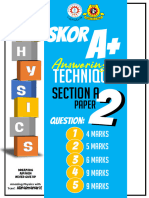 Skor A+ Physics Answering Technique Sec A Paper 2