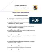 PREGUNTAS TEORIA DEL CAMBIO ORGANIZACIONAL (Parcial II)