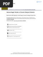 Hemorrhagic Stroke in Chronic Dialysis Patients