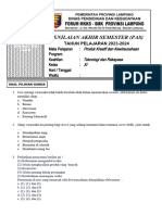 Soal PKK Pas Teknik Rekayasa K13 2024