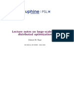 LectureNotes-large-scale and Distributed Optimization