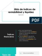 3.5 Análisis de Índices de Rentabilidad y Liquidez