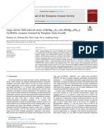 2021 Large Electric Field Induced Strain of Bi (Mg12Ti12) O3-Pb (Mg13Nb23)