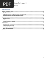 Algebraic Techniques 2 Supplement