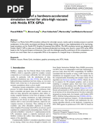 (2021) Development of A Hardware-Accelerated Simulation Kernel For Ultra-High Vacuum With Nvidia RTX GPUs