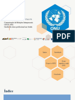 Comunicação de Relações Interpessoais UFCD: 6581 Gestão de Stress Profissional em Saúde