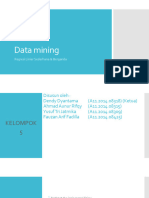 Data Mining - Regresi Linier (Sederhana & Berganda)