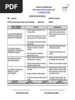 Matriz Evaluacion Matematicas Grado Octavo Priimer Periodo 2024