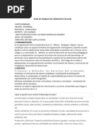 Plan de Trabajo Del Municipio Escolar de La I