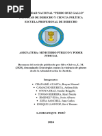 Estrategias Contra La Violencia de Género Desde La Administración de Justicia