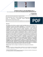 Gestión Estratégica para El Apalancamiento de La Contabilidad de Costos en Organizaciones Empresariales