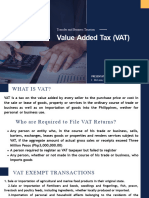 Vat - Ransfer & Business Taxation Enrico D. Tabag