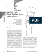 Tecnologias Assistivas Disponíveis Aos Alunos Com Deficiência e Seus Educadores