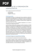 Tema 6. Principios de La Organización Administrativa