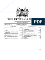 Kenyan Gazette 2013-05-17 Vol CXV No 075