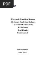 BIOBASE Electronic Precision&Analytical Balance BP-B' BA-B Series User Manual 202011 (16.6)