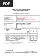 Transcript of Records - Sample