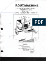 Grout Machine Manual