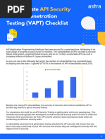 The Ultimate API Security Audit & VAPT Checklist