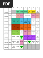 Biology A Level Revision Timetable