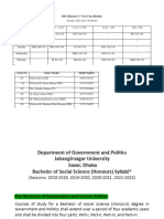 JU 1st Year Syllabus+Class Routine