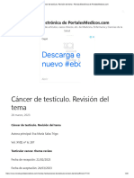 Cáncer de Testículo. Revisión Del Tema - Revista Electrónica de