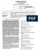 Correción de La Evaluación Diagnóstica Séptimo Grado