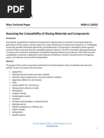 FB28-11 2022 Assessing Compatibility of Glazing Materials Components