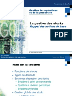 Gestion Des Stocks Notions de Base