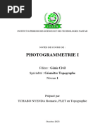 Cours de Photogramétrie11-1