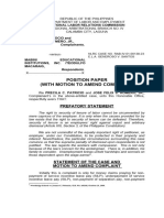 Position Paper Patricio and Romero Vs MEII